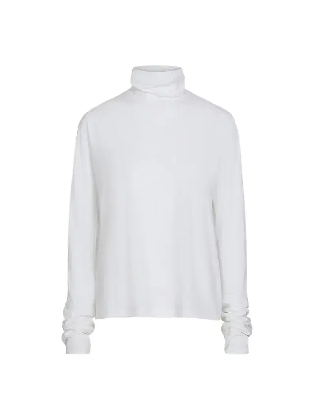 TWP Women's Abby Cotton Turtleneck Top - White