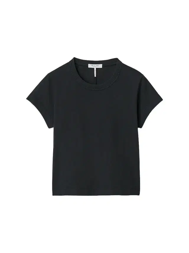 rag & bone Women's Kelly Perfect Cotton Crewneck T-Shirt - Black