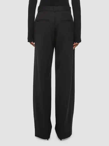 Helmut Lang Women's Belted Wool Gabardine Trousers | Thumbnail 3 Helmut Lang Women's Belted Wool Gabardine Trousers | Thumbnail 3