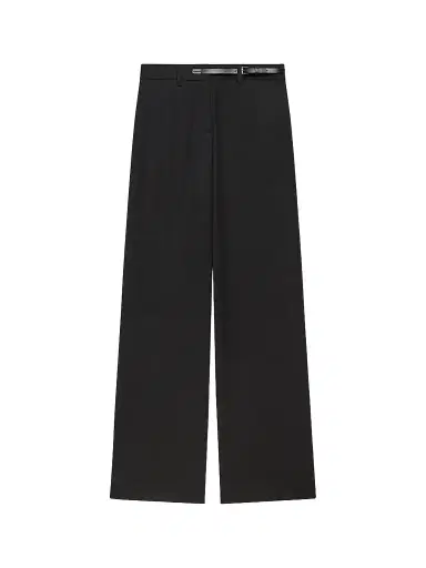 Helmut Lang Women's Belted Wool Gabardine Trousers | Thumbnail 1 Helmut Lang Women's Belted Wool Gabardine Trousers | Thumbnail 1