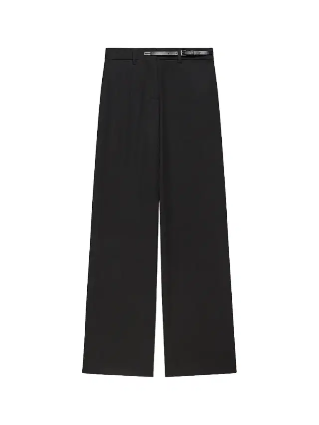 Helmut Lang Women's Belted Wool Gabardine Trousers - Black