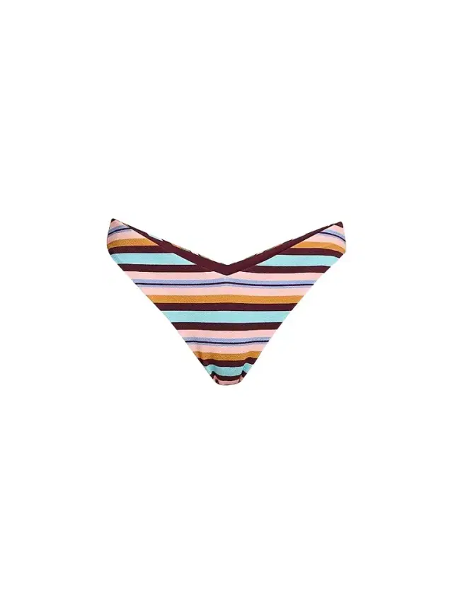 Beach Riot Women's Vanessa V-Shape Swim Bottoms - Paradise Stripe