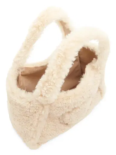 Stella McCartney Women's Logo Faux-Shearling Tote Bag | Thumbnail 6 Stella McCartney Women's Logo Faux-Shearling Tote Bag | Thumbnail 6