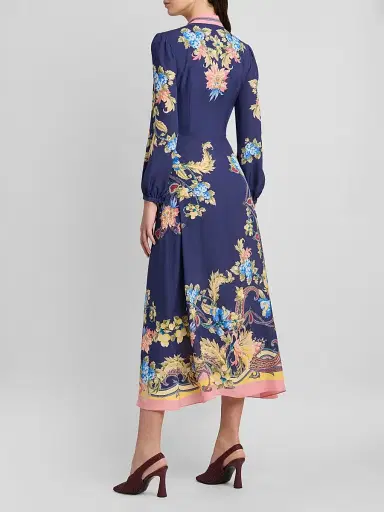 Etro Women's Printed A-Line Midi Dress | Thumbnail 3