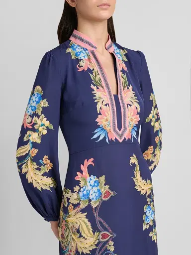 Etro Women's Printed A-Line Midi Dress | Thumbnail 5