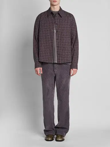 Marni Men's Plaid Cotton Shirt - Blue Ice | Thumbnail 2