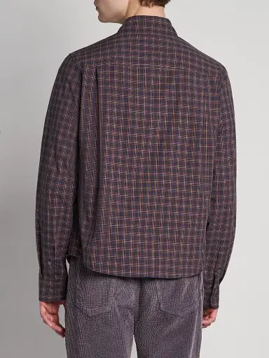 Marni Men's Plaid Cotton Shirt - Blue Ice | Thumbnail 3