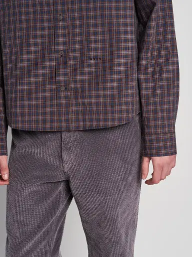 Marni Men's Plaid Cotton Shirt - Blue Ice | Thumbnail 5