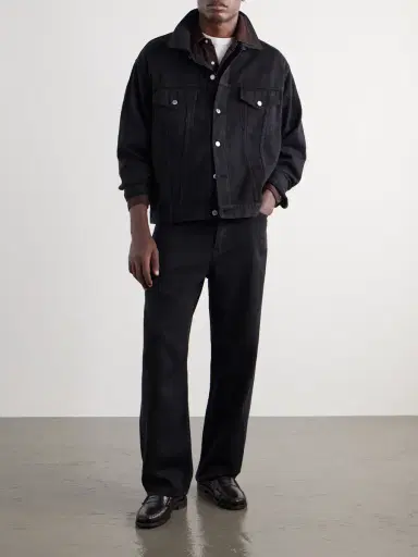 A.PRESSE Straight-Leg Cotton and Silk-Blend Piqué Trousers - Men | Thumbnail 2