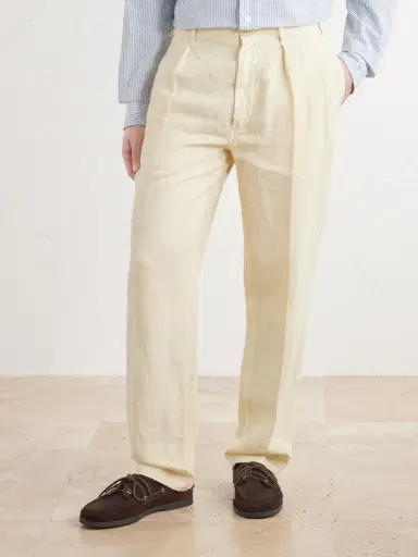 Drake's Games Linen Straight-Leg Trousers - Men | Thumbnail 3 Drake's Games Linen Straight-Leg Trousers - Men | Thumbnail 3