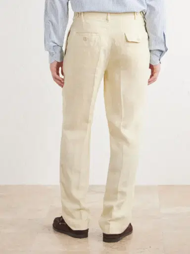 Drake's Games Linen Straight-Leg Trousers - Men | Thumbnail 4 Drake's Games Linen Straight-Leg Trousers - Men | Thumbnail 4