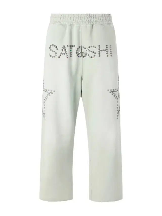 Wide-Leg Studded Cotton-Jersey Sweatpants - Men
