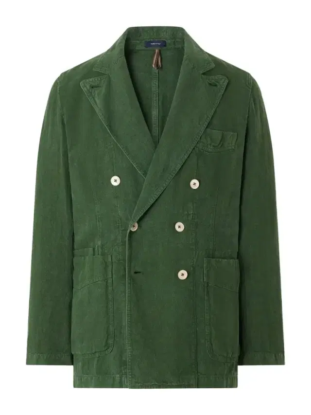 Drake's Games Double-Breasted Linen Blazer - Men
