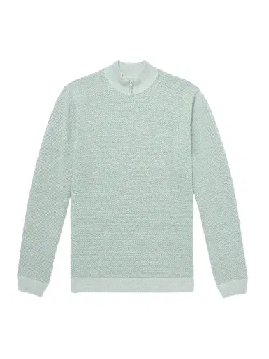Peter Millar Barlow Merino Wool, Linen and Cotton-Blend Half-Zip Sweater - Men | Thumbnail 1 Peter Millar Barlow Merino Wool, Linen and Cotton-Blend Half-Zip Sweater - Men | Thumbnail 1