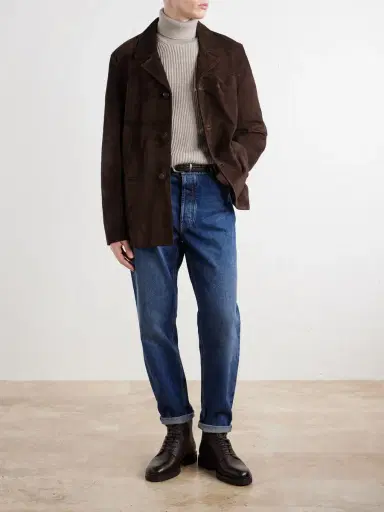 Nili Lotan Ridgway Suede Blazer - Men | Thumbnail 2 Nili Lotan Ridgway Suede Blazer - Men | Thumbnail 2