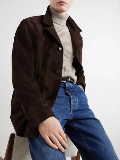 Nili Lotan Ridgway Suede Blazer - Men | Thumbnail 5