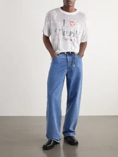 Satoshi Nakamoto I Love Satoshi Printed Distressed T-Shirt - Men | Thumbnail 2 Satoshi Nakamoto I Love Satoshi Printed Distressed T-Shirt - Men | Thumbnail 2