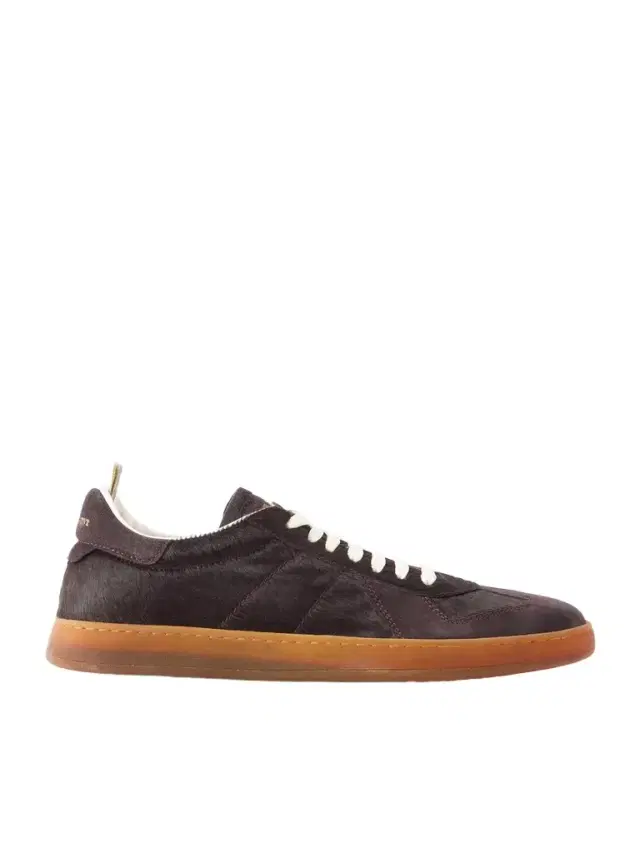 Officine Creative Militia 002 Suede-Trimmed Calf Hair Snakers - Men