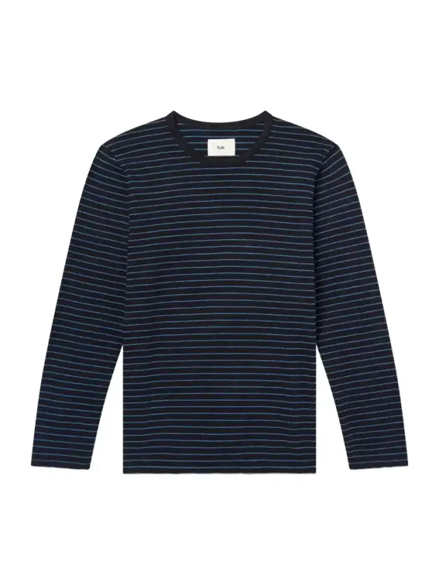 Folk Striped Cotton T-Shirt - Men