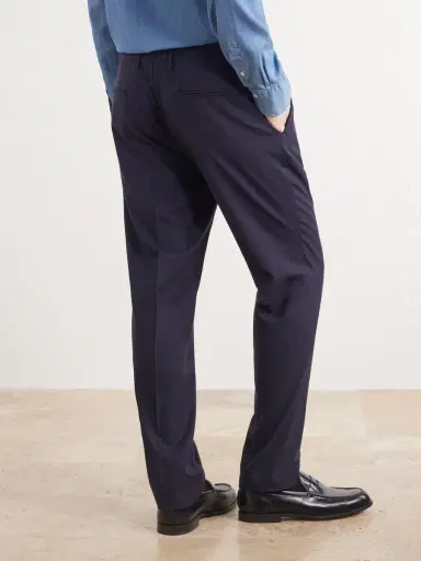 Boglioli Straight-Leg Virgin Wool Trousers - Men | Thumbnail 4