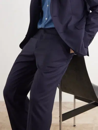 Boglioli Straight-Leg Virgin Wool Trousers - Men | Thumbnail 5