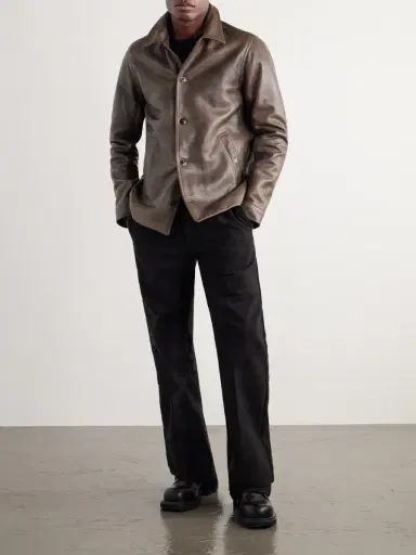 Rick Owens Brad Leather Jacket - Men | Thumbnail 2
