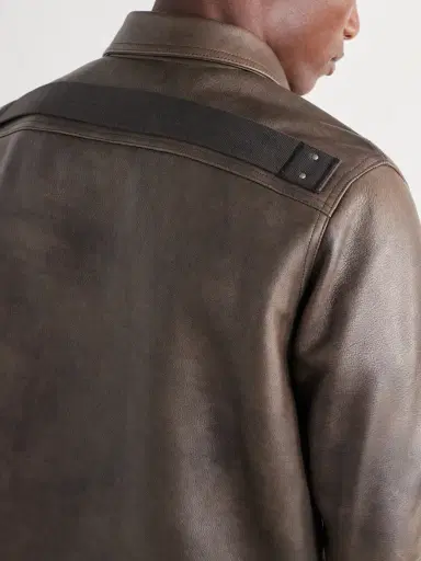 Rick Owens Brad Leather Jacket - Men | Thumbnail 5