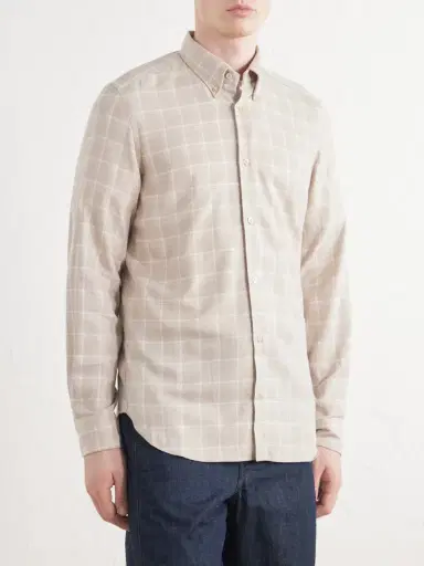 Boglioli Checked Cotton and Lyocell-Blend Shirt - Men | Thumbnail 3