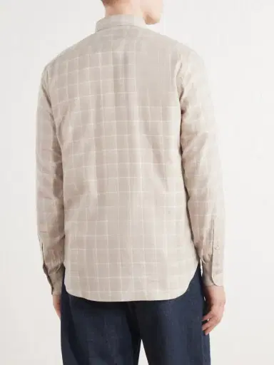 Boglioli Checked Cotton and Lyocell-Blend Shirt - Men | Thumbnail 4