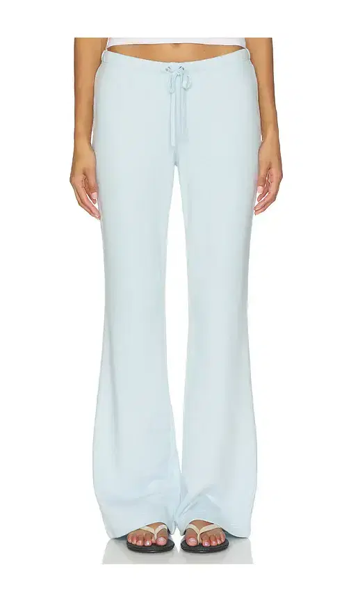 Drapey French Terry Straight Leg Pant