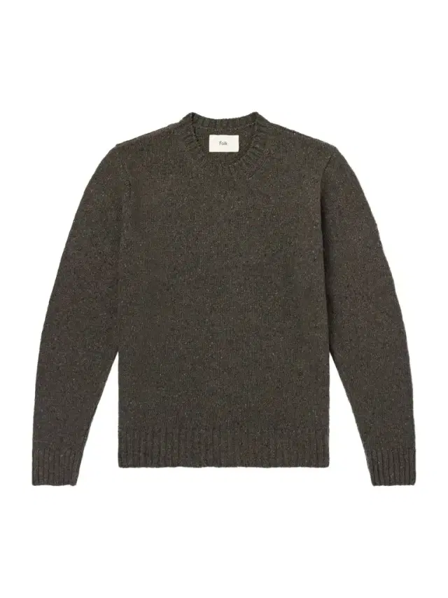 Folk Chain Mélange Wool-Blend Sweater - Men