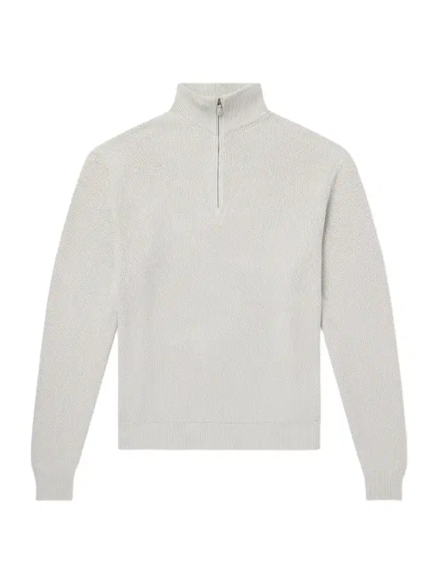 Ralph Lauren Purple Label Silk and Cotton-Blend Half-Zip Sweater - Men