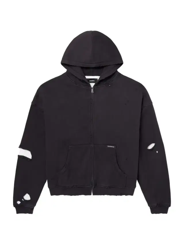 Nahmias Distressed Cotton-Jersey Zip-Up Hoodie - Men