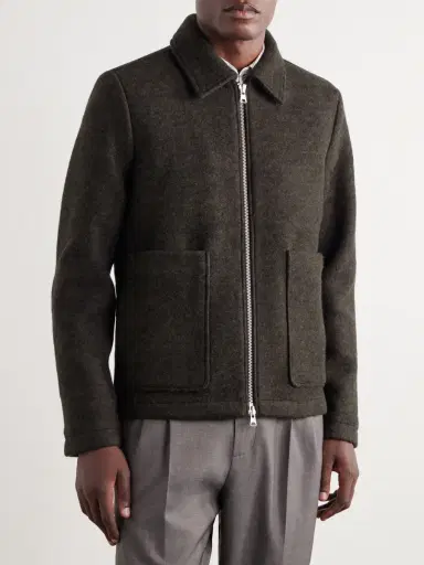 NN07 Gael Brushed Wool-Blend Jacket - Men | Thumbnail 3