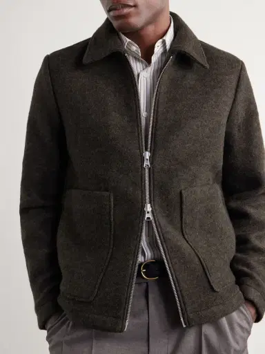 NN07 Gael Brushed Wool-Blend Jacket - Men | Thumbnail 5