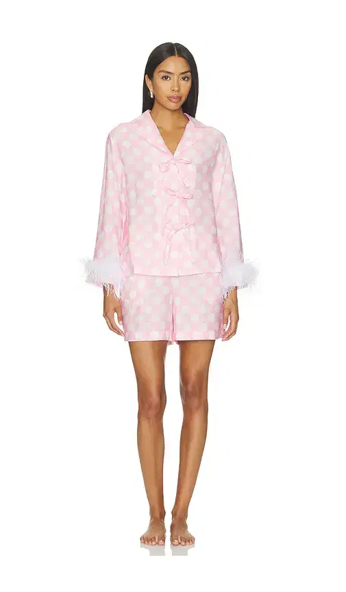 Sleeper The Bow Set With Shorts With Detachable Feathers