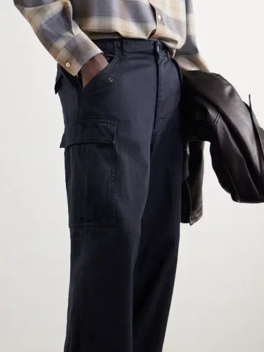 A.PRESSE Cotton-Twill Trousers - Men | Thumbnail 5