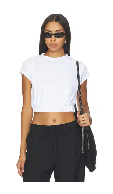 susana monaco Short Sleeve Gathered Top | Thumbnail 1