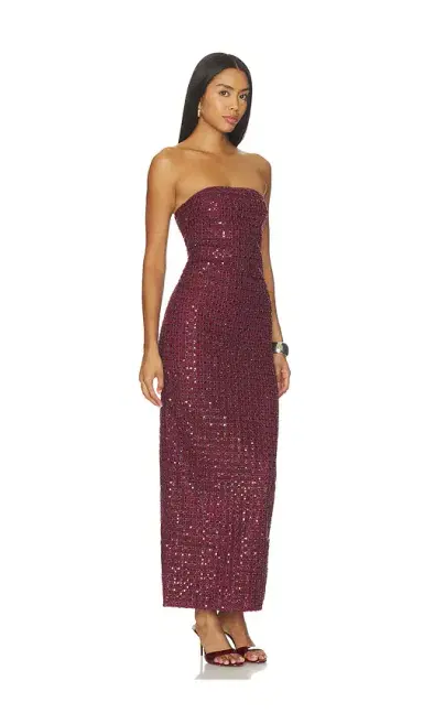 ROTATE Beaded Maxi Tube Dress | Thumbnail 2