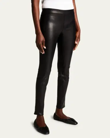 Theory Adbelle Skinny Leather Leggings | Thumbnail 4