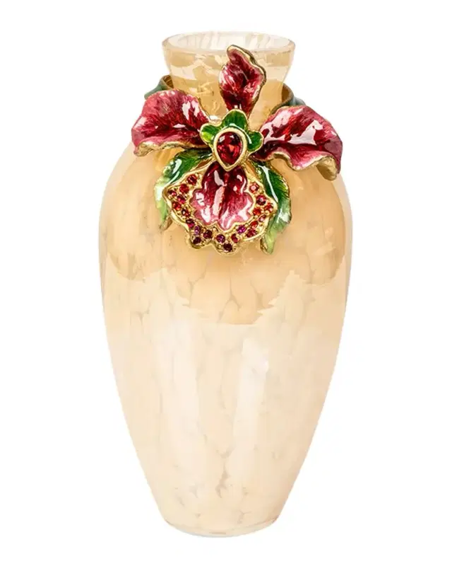 Jay Strongwater Audra Orchid Mini 5" Vase