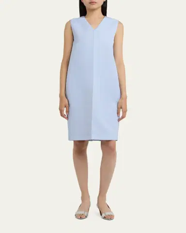 Jil Sander V-Neck Sleeveless Shift Dress | Thumbnail 2