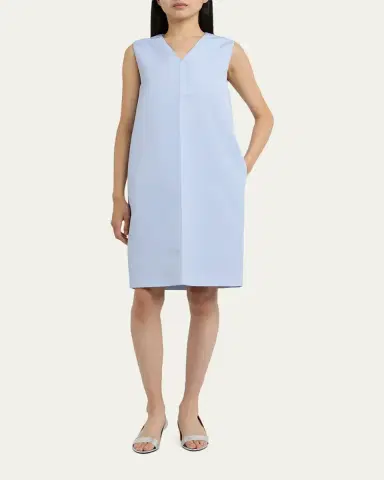 Jil Sander V-Neck Sleeveless Shift Dress | Thumbnail 4