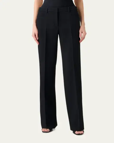 Akris punto Mikka Wool Tricotine Straight-Leg Pants | Thumbnail 3