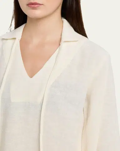 Lisa Marie Fernandez Linen-Blend Tunic Coverup | Thumbnail 5