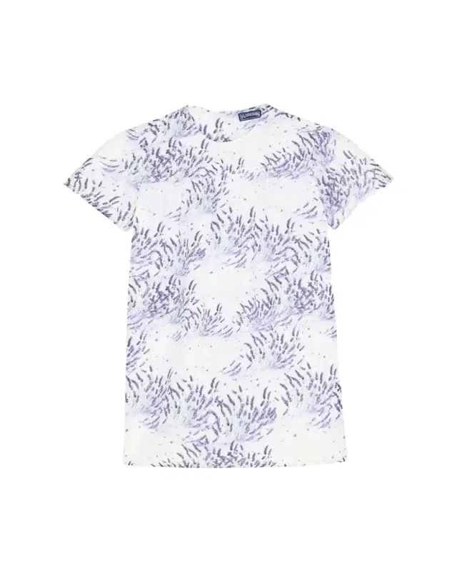 Vilebrequin Girl's Lavender Short-Sleeve Linen Dress, Size 2-14