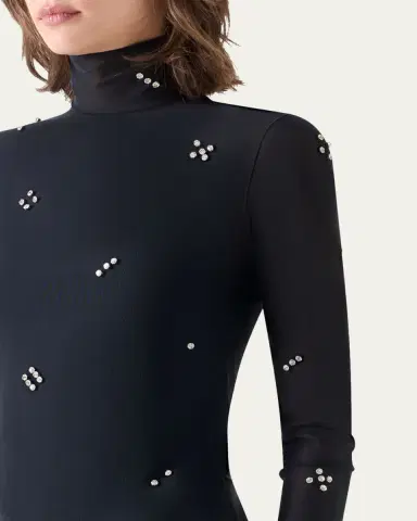 Akris punto Diamond Dice Dot Top | Thumbnail 5 Akris punto Diamond Dice Dot Top | Thumbnail 5