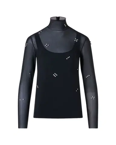 Akris punto Diamond Dice Dot Top | Thumbnail 1 Akris punto Diamond Dice Dot Top | Thumbnail 1