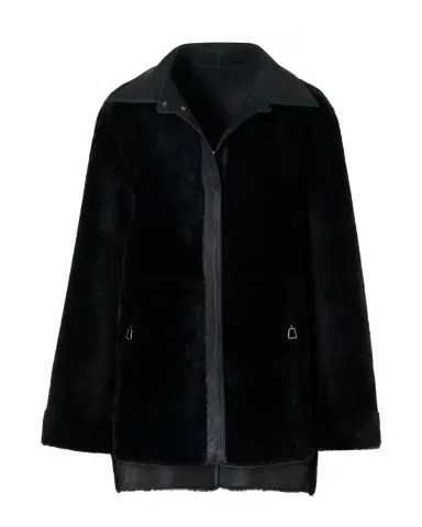 Akris Harper Reversible Lamb Shearling Single-Breasted Jacket | Thumbnail 1