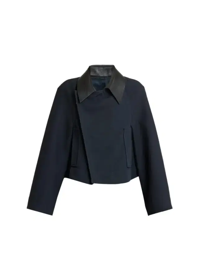 Givenchy Leather-Collar A-Line Cocoon Coat